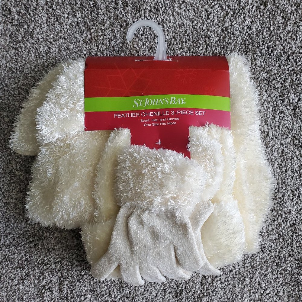 Feather Chenille 3 - Piece Set